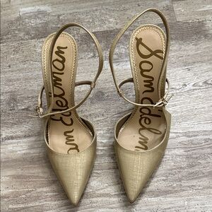 Sam Edelman Metallic Gold Heels